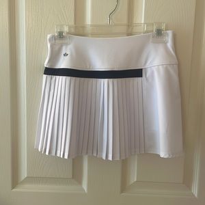 Bolle white tennis skort skirt pleated